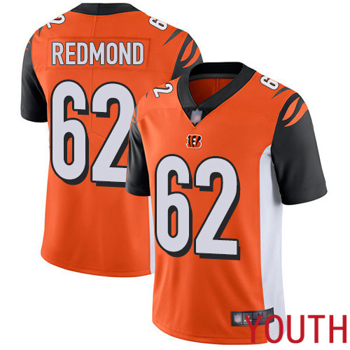 Cincinnati Bengals Limited Orange Youth Alex Redmond Alternate Jersey NFL Footballl #62 Vapor Untouchable->women nfl jersey->Women Jersey